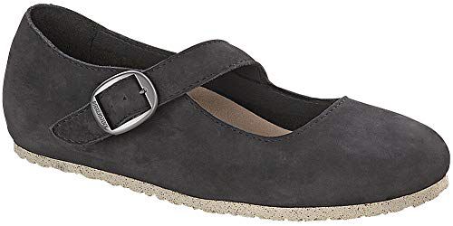 Birkenstock Womens Tracy Mary Jane, Black Nubuck