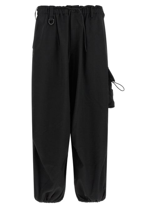 Oversized Technical Cargo Pants — Black