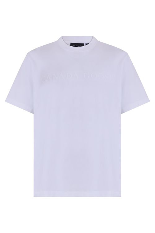 Classic Short Sleeve T-Shirt with Embroidered Logo - Size Options Available