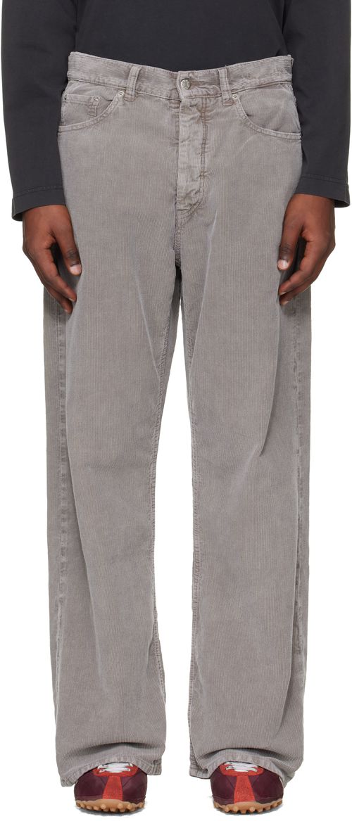 Gray Loose-Fit Trousers