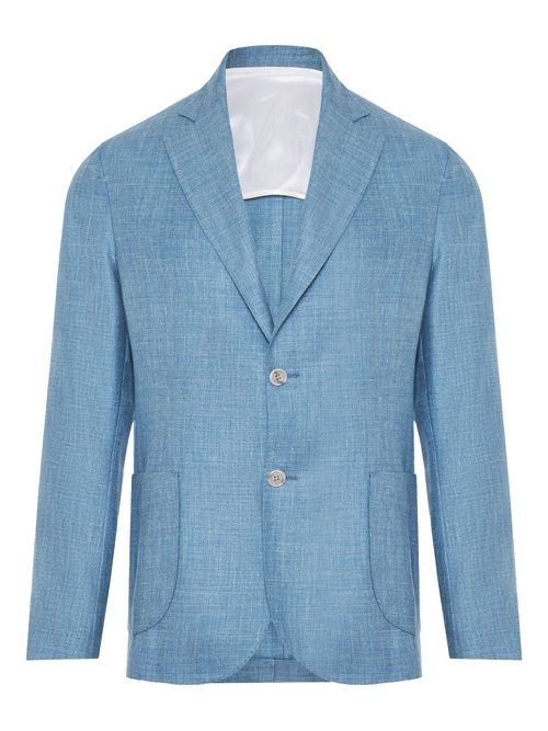 Single-breasted blazer - Blue