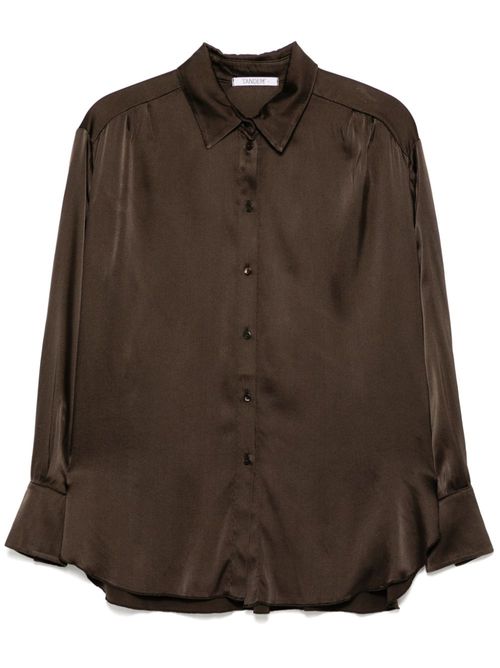 High-low shirt - Brown