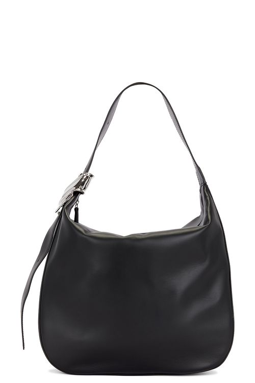 Brandon Maxwell The Stella Large Hobo Bag in Black - Black. a