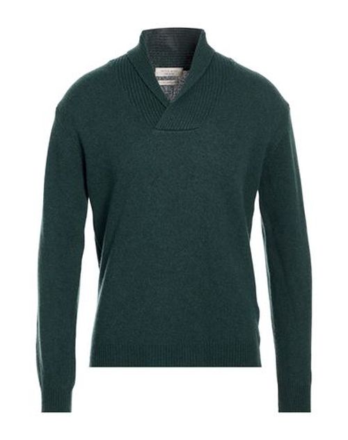 Man Sweater Dark green Size L Wool