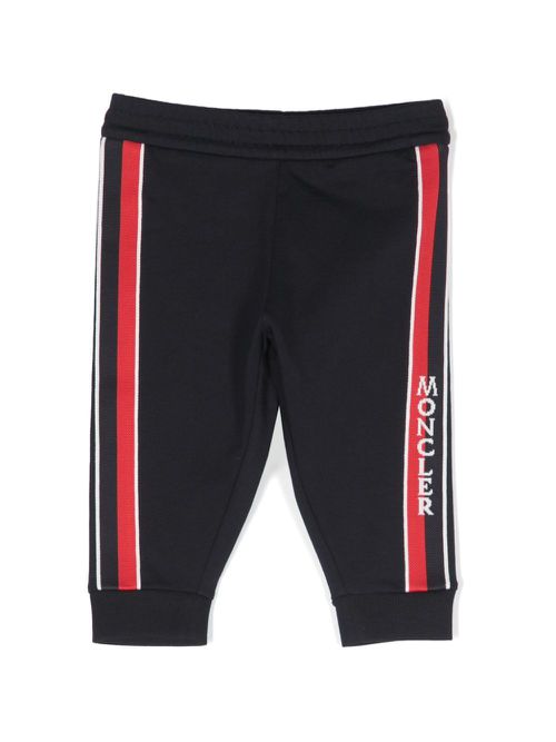 Logo-print side-stripe track pants - Blue