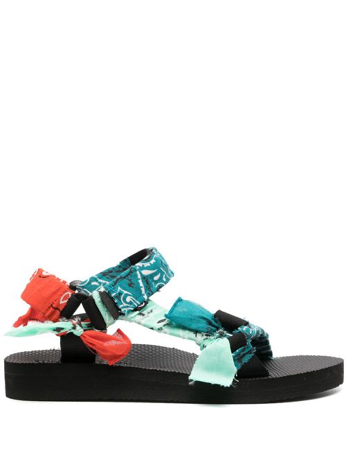 Trekky Mix bandana-print sandals - Blue