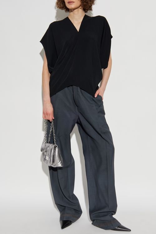 MM6 Maison Margiela Short-sleeve Top, Women's, Black