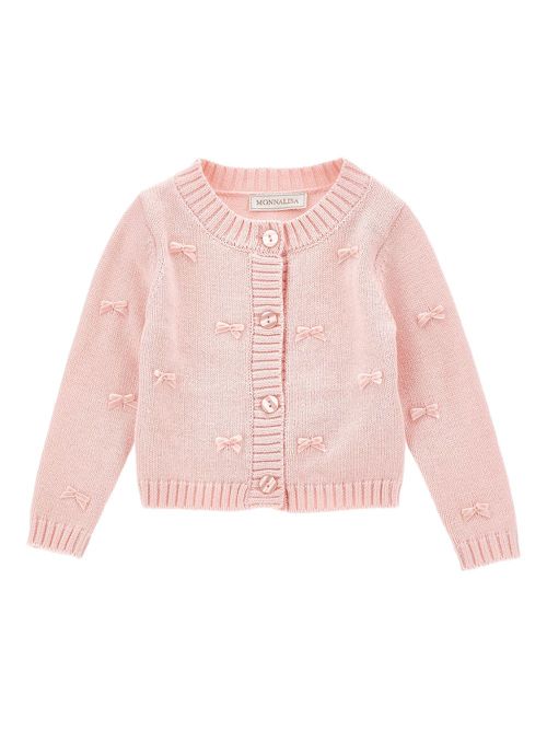 Bow-detail cardigan - Pink