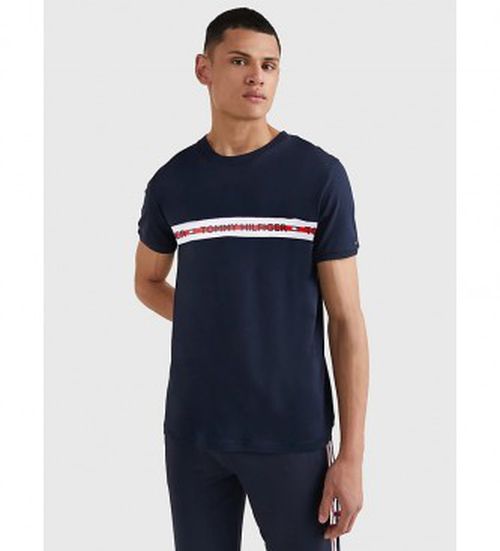 Tommy Hilfiger for man. UM0UM01915 Short Sleeve T-shirt CN Logo navy (M), Casual, Homewear, Cotton