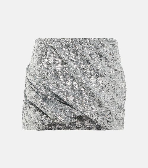 The Attico Sequined mini skirt