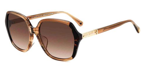 Brown Gradient Geometric Ladies Sunglasses ELLERY/F/S 02OHHA 57