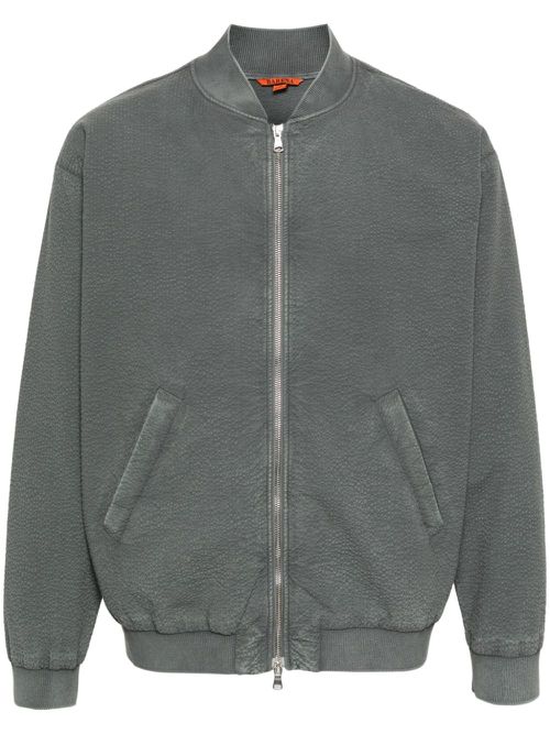 Textured-finish jacket - Grey