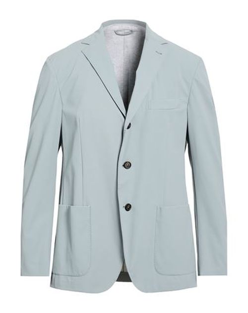 Man Blazer Grey Size 40 Polyurethane, Cotton