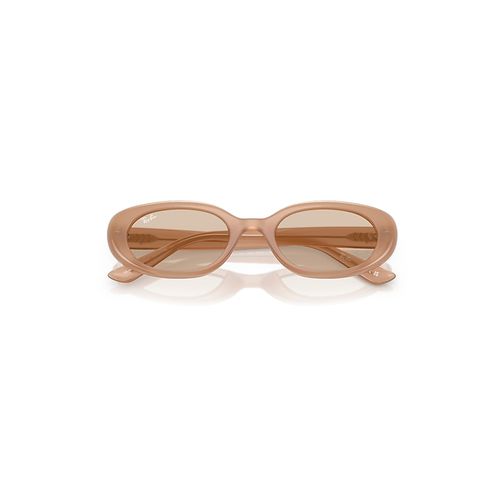 Ray-Ban Rb4441d Bio-based Sunglasses Opal Beige Frame Brown Lenses 53-21