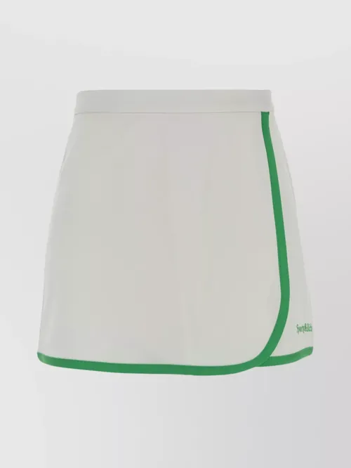 Sporty & Rich - wrap skirt contrast tri