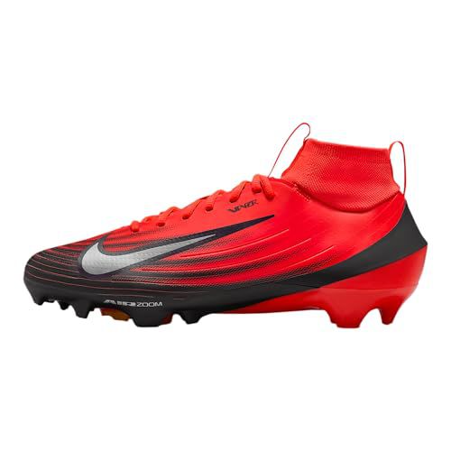 Nike Vapor Pro 1 Football Cleats (HF9409-600, Bright Crimson/Laser Orange/Black)
