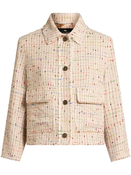 Bouclé tweed jacket - Neutrals