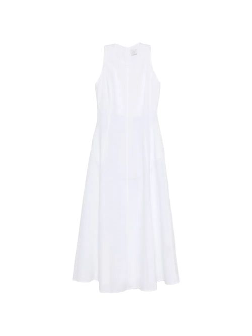 Sleeveless A-Line Dress — White