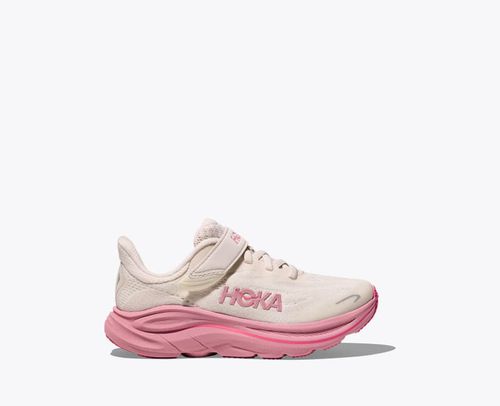 HOKA Clifton 10 Shoes in Rose Cream/Dried Rose