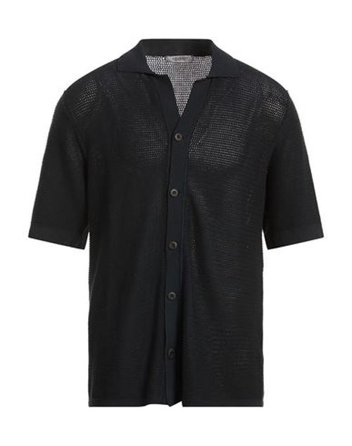 Man Cardigan Midnight blue Size XL Cotton