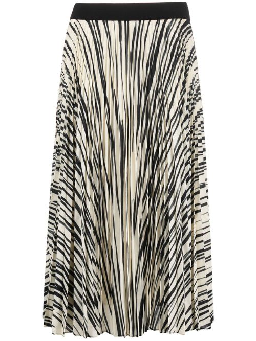 Korine chiffon-crepe pleated skirt - Neutrals