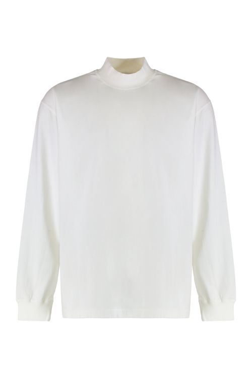Oversized T-shirt with Long Sleeves in Cotton Jersey