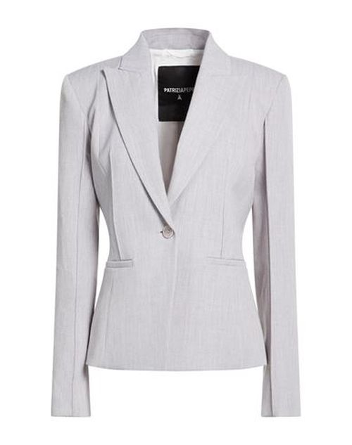 Woman Blazer Light grey Size 10 Polyester, Viscose, Elastane