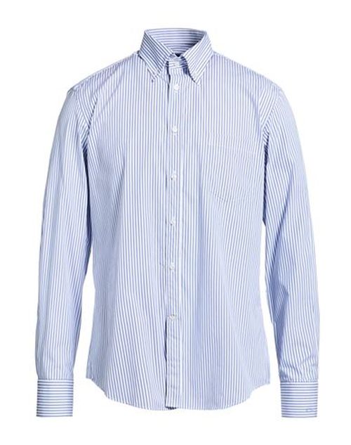 Man Shirt Blue Size 17 Cotton