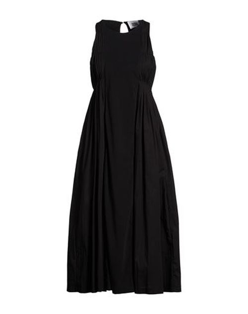 Woman Midi dress Black Size 6 Cotton, Elastane