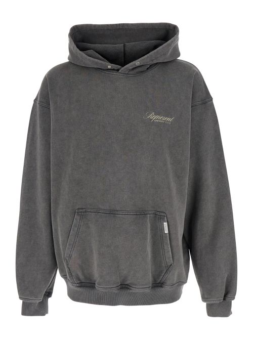 Logo-Embroidered Cotton Sweatshirt — Gray