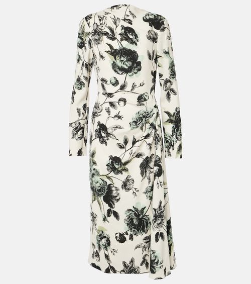 Draped midi dress