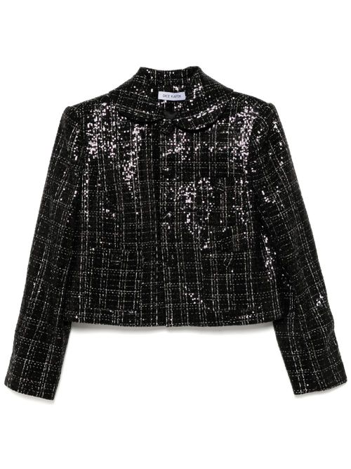 Cropped tweedJacket - Black