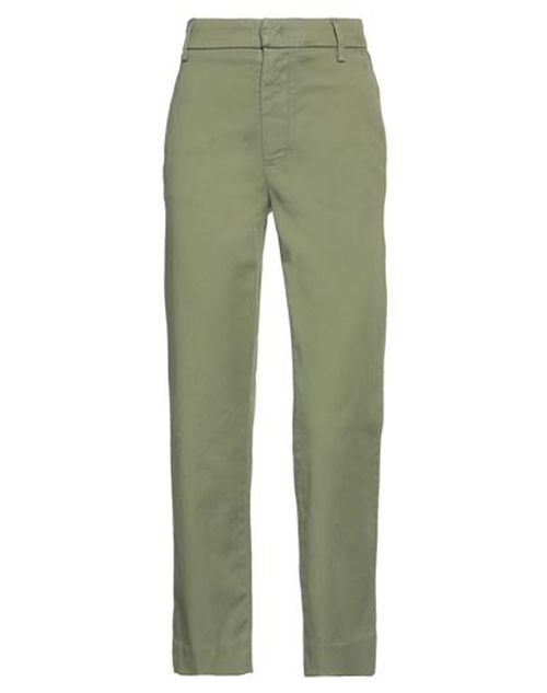 Dondup Woman Pants Military green Size 25 Cotton, Lyocell, Elastane
