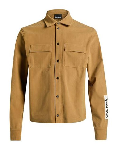 Man Shirt Camel Size M Polyester