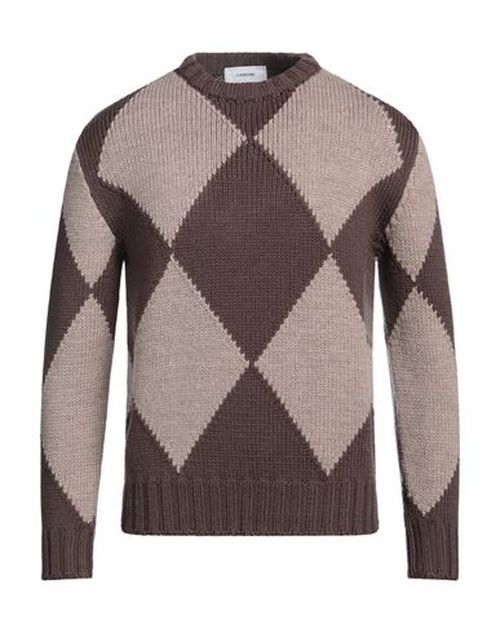 Lardini Man Sweater Dark brown Size S Wool