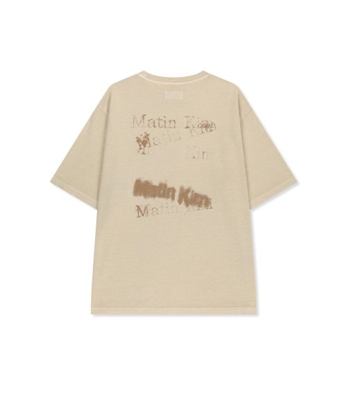 PIGMENT GRAFFITI LOGO TOP IN BEIGE