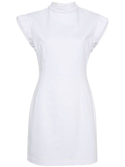 Nina denim mini dress - White