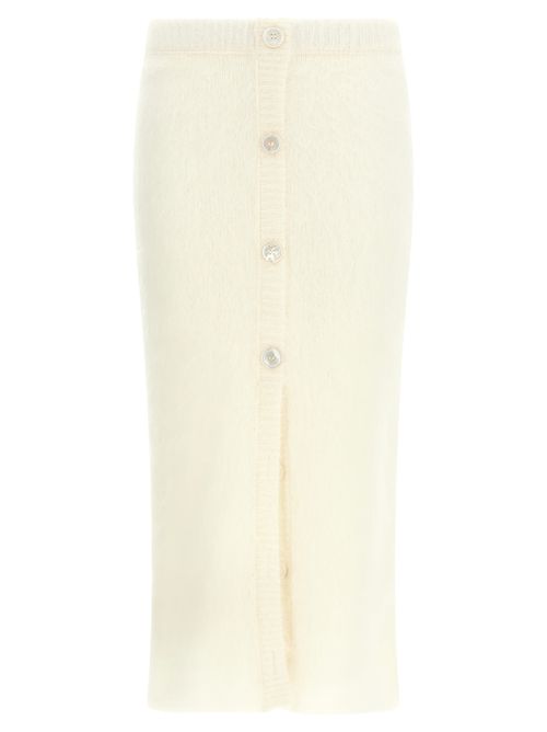Carded Mohair Skirt