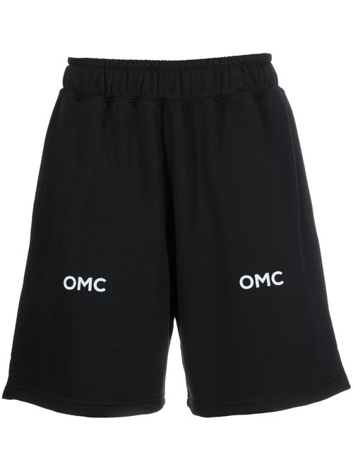 Logo-print track shorts - Black