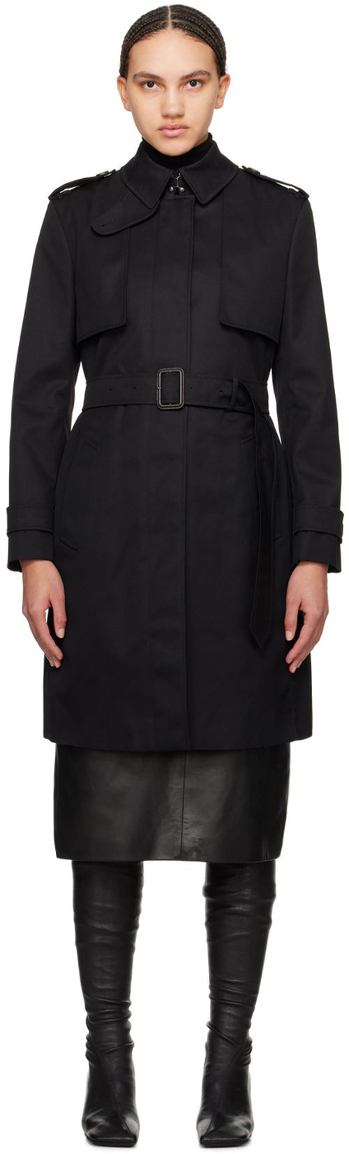 MACKAGE Black Winn Trench Coat