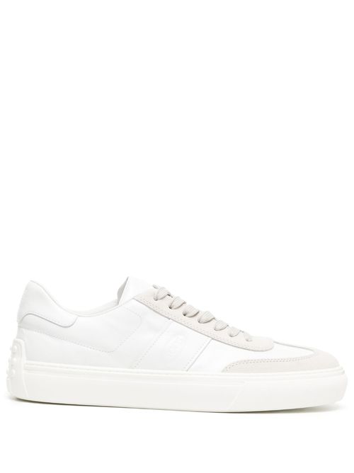 Side logo-print low-top sneakers - White