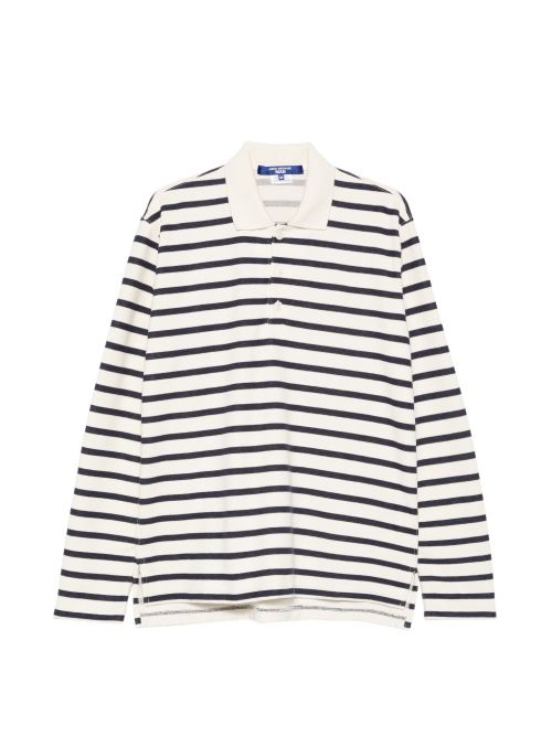 Striped cotton polo shirt