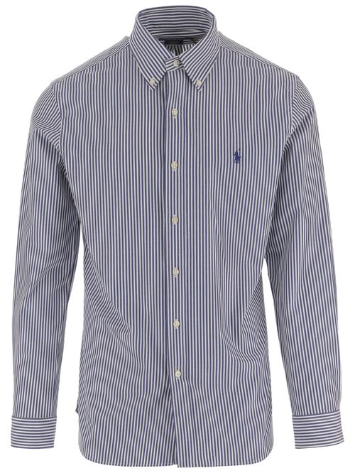 Navy Blue Stripes Shirt