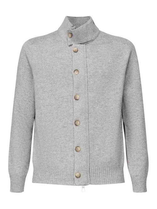 Wool Blend Cardigan Jacket