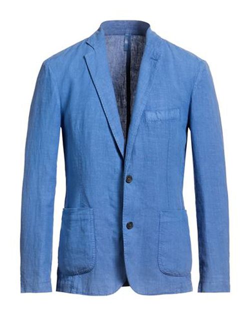 Man Blazer Azure Size M Linen