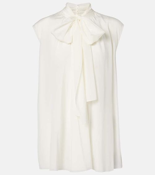 Silk-blend top