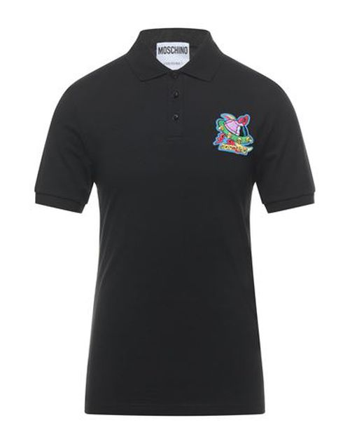 Man Polo shirt Black Size 36 Cotton, Elastane