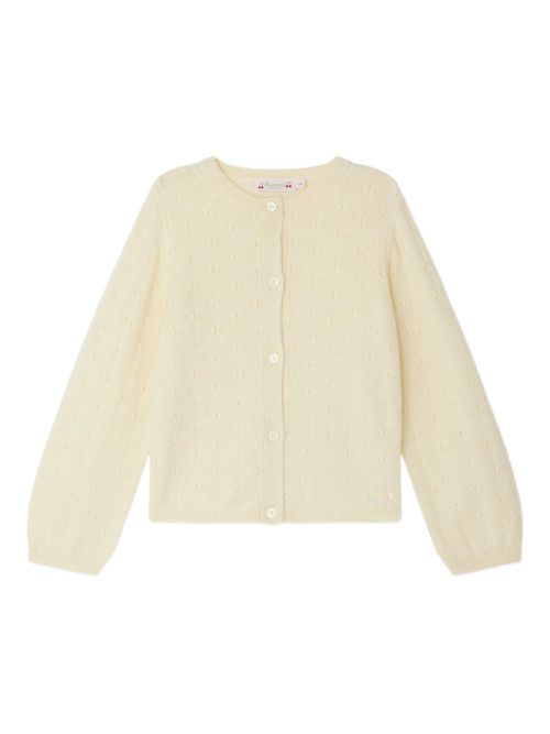 Bonpoint button-up cardigan - Yellow