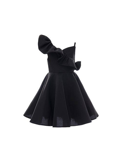 Little Girl's & Girl's Riviera Dress - Black