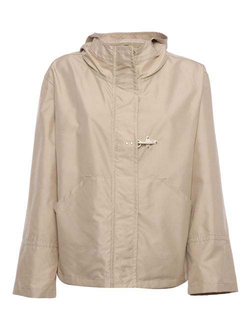 Short Beige Parka